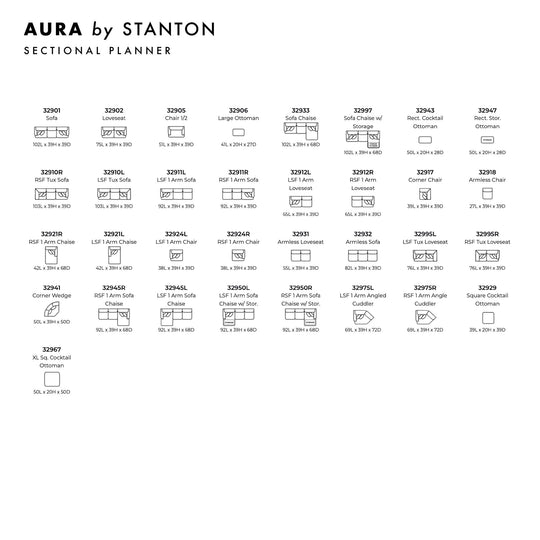 Aura Custom Sofa / Sectional - Whats New Furniture - Portland, Oregon