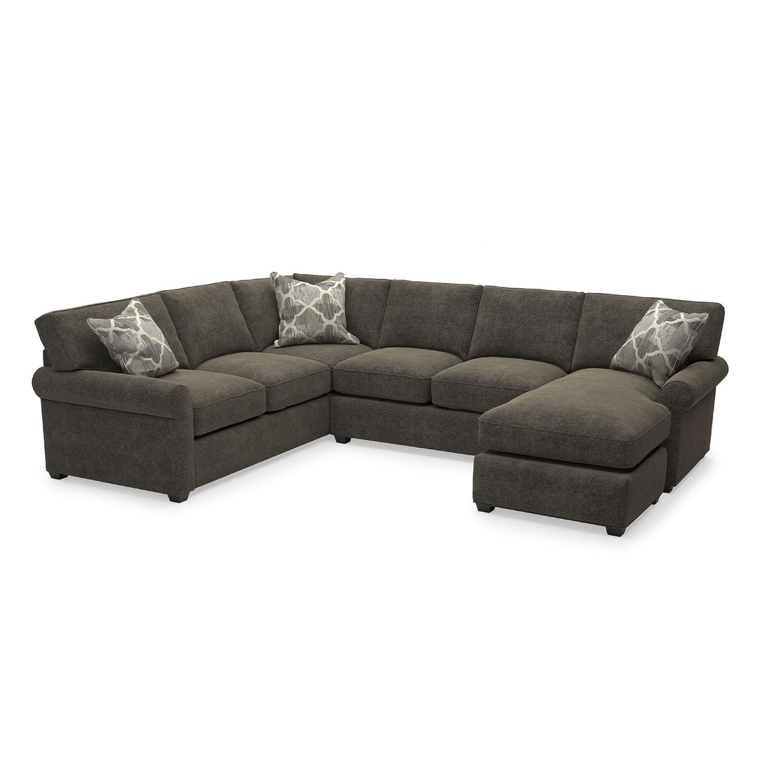 Beacon Custom Sofa / Sectional and Sofa Bed sectional front view - custom Stanton seating - Whats New Furniture Portland OR