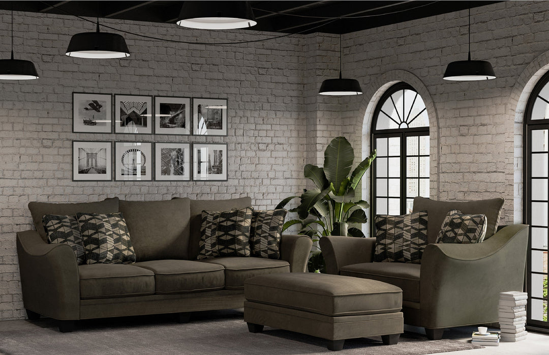 Canopy Custom Sofa / Sectional styled room setting - custom sofa sectional by Stanton - Whats New Furniture Portland OR