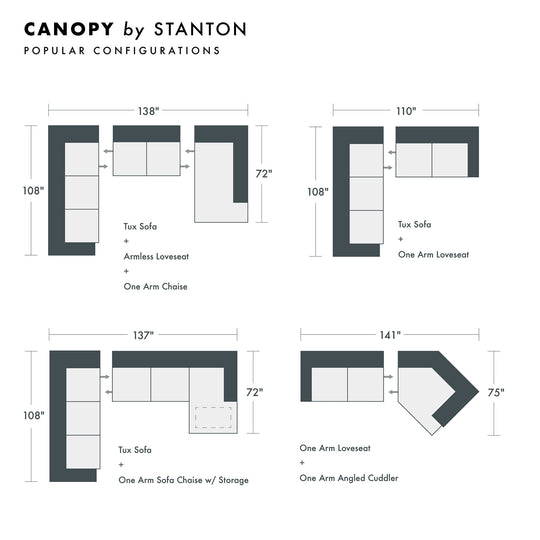 Canopy Custom Sofa / Sectional - Whats New Furniture - Portland, Oregon