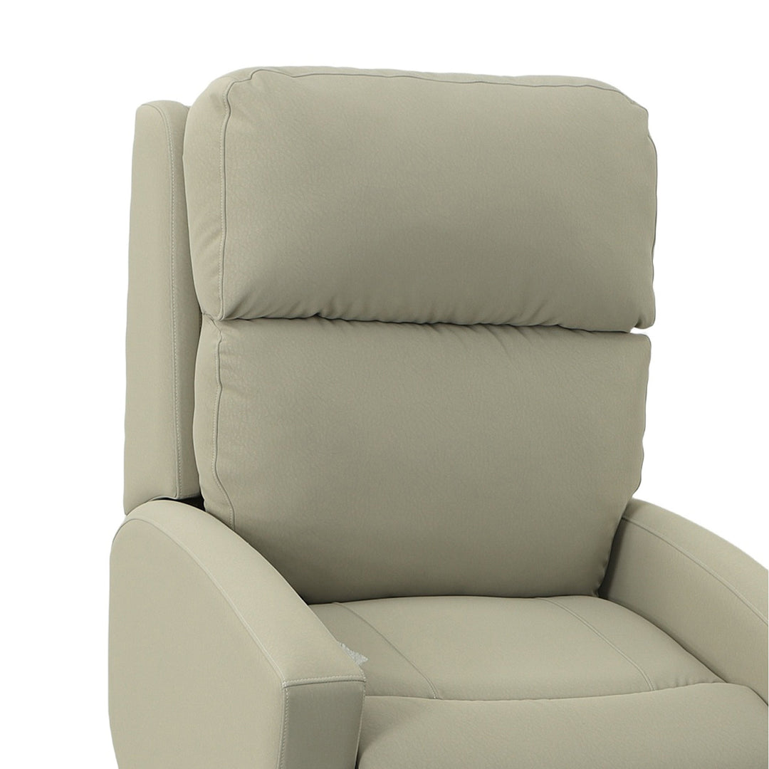 Crest Power Recliner in custom fabric detail view - power recliner by Stanton - Whats New Furniture Portland OR