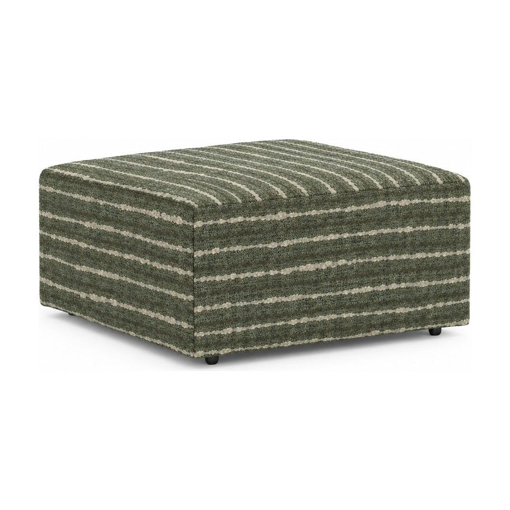 Crosby Ottoman in Mio Herb front view - ottoman by Stanton - Whats New Furniture Portland OR