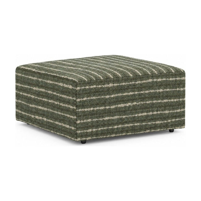 Crosby Ottoman in Mio Herb front view - ottoman by Stanton - Whats New Furniture Portland OR