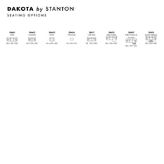 Dakota Custom Sofa Bed spec sheet - custom sofa bed by Stanton - Whats New Furniture Portland OR