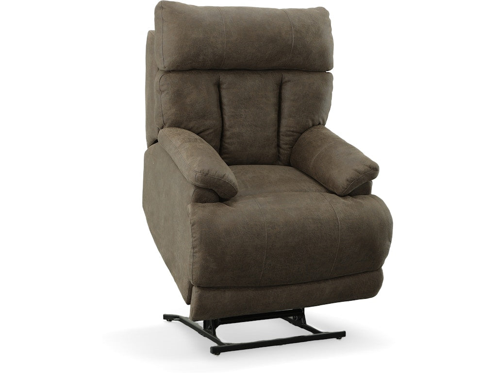 Stanton Deschutes power lift recliner in Deschutes Coffee, Oregon-made, at What&