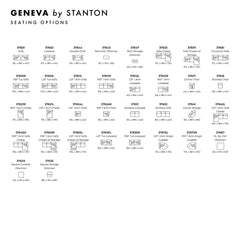 Geneva Custom Sofa / Sectional spec sheet - custom sofa sectional by Stanton - Whats New Furniture Portland OR