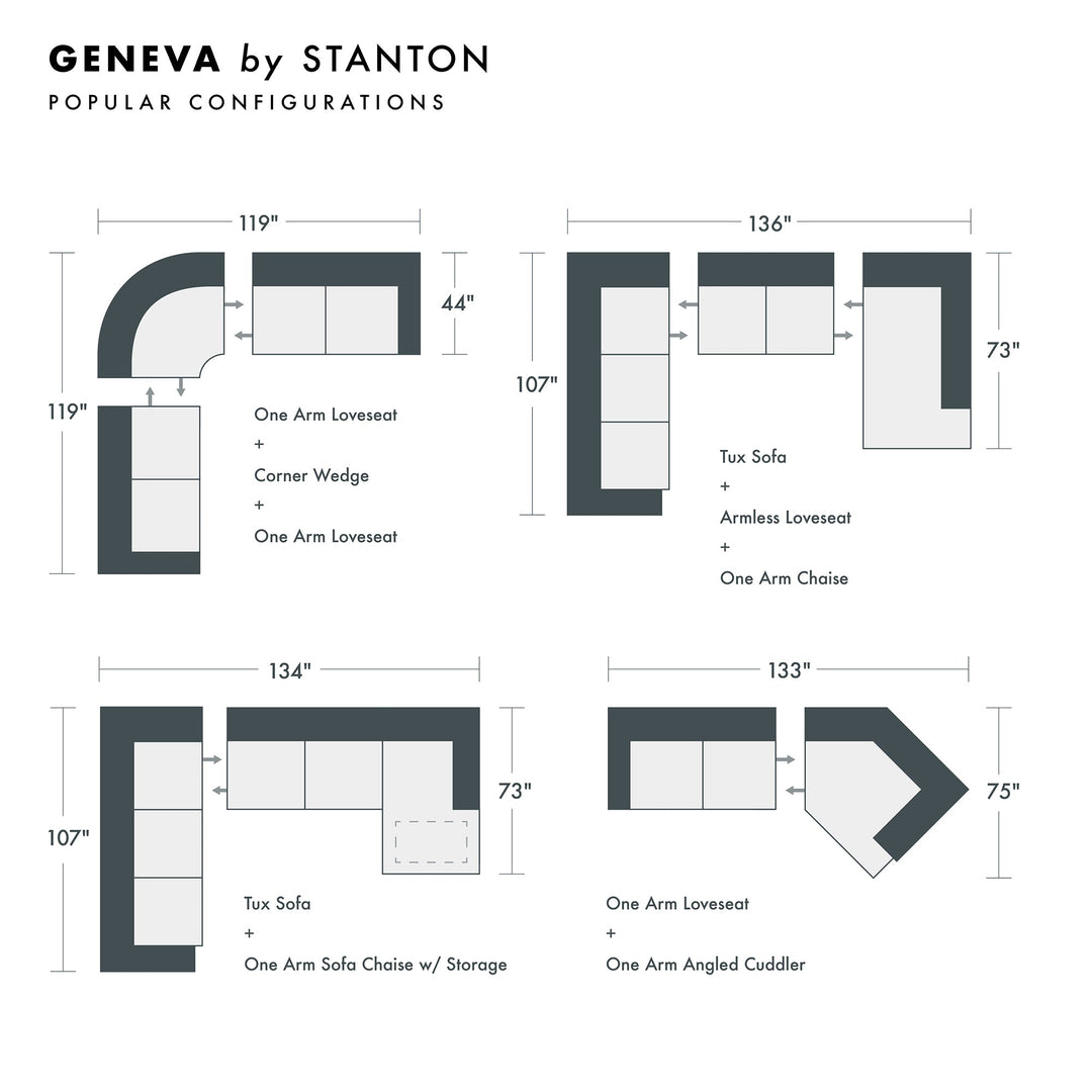 Geneva Custom Sofa / Sectional - Whats New Furniture - Portland, Oregon