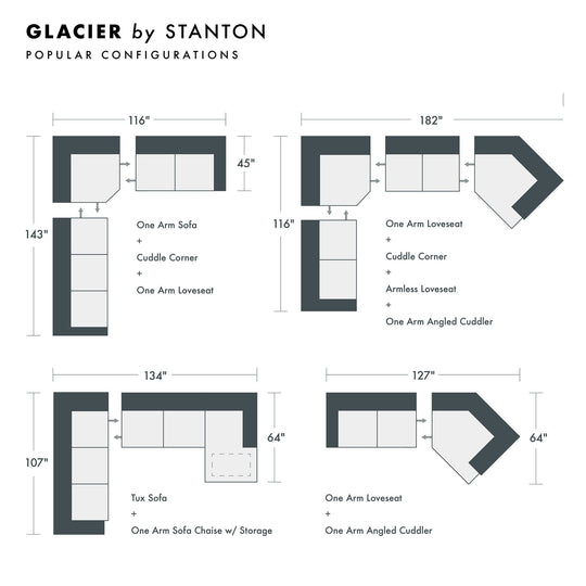 Glacier Custom Sofa / Sectional - Whats New Furniture - Portland, Oregon