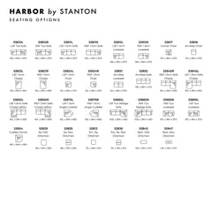 Harbor Custom Sofa / Sectional spec sheet - custom sofa sectional by Stanton - Whats New Furniture Portland OR