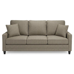 Haven Queen Sleeper Sofa in Promise Birch fabric colorway front view - Oregon-made queen sleeper sofa by Stanton - Whats New Furniture Portland OR