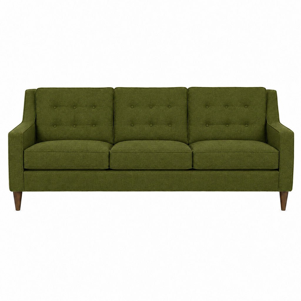 Hellion Contemporary Sofa in Apollo Citrine — studio front view - contemporary sofa by Stanton - Whats New Furniture Portland OR