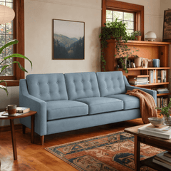 Hellion Contemporary Sofa in Bennett Capri lifestyle setting - contemporary sofa by Stanton - Whats New Furniture Portland OR
