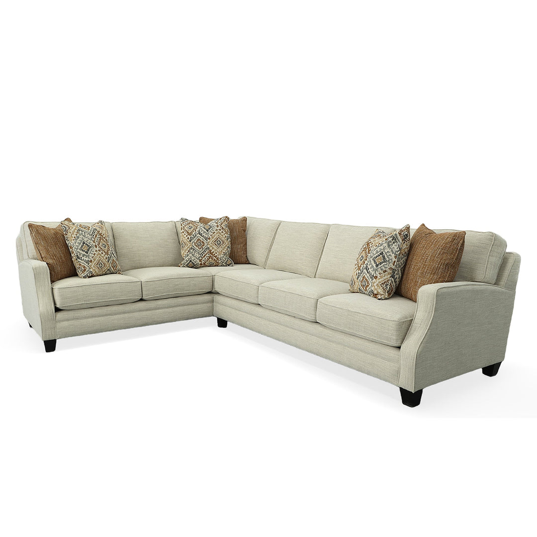 Heritage Custom Sofa / Sectional sectional front view - custom sofa sectional by Stanton - Whats New Furniture Portland OR