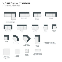 Horizon Custom Sofa / Sectional configuration shot - custom sofa sectional by Stanton - Whats New Furniture Portland OR