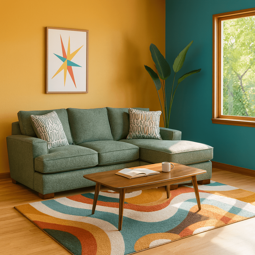 Horizon Sofa Chaise in Polar Midnight back view - sectional sofa with chaise by Stanton - Whats New Furniture Portland OR