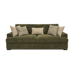 Horizon Sofa in Ventana Olive front view - sofa by Stanton - Whats New Furniture Portland OR
