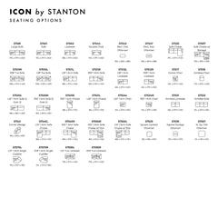 Icon Custom Sofa / Sectional spec sheet - custom sofa sectional by Stanton - Whats New Furniture Portland OR
