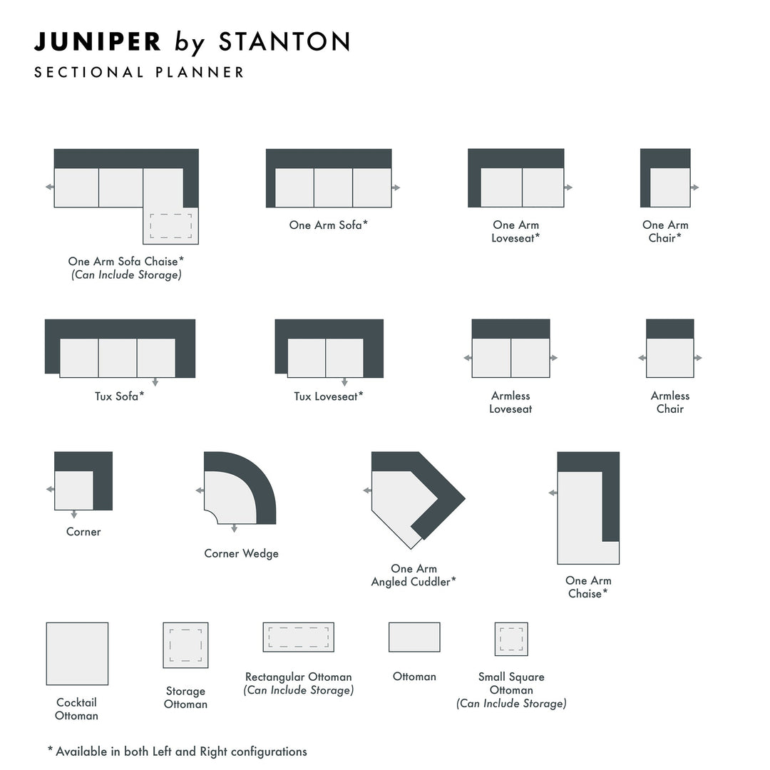 Juniper Custom Sofa / Sectional and Sofa Bed configuration shot - custom Stanton seating - Whats New Furniture Portland OR
