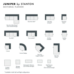Juniper Custom Sofa / Sectional and Sofa Bed configuration shot - custom Stanton seating - Whats New Furniture Portland OR