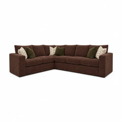 Kona Sectional in Rowana Currant — studio front view - sectional by Stanton - Whats New Furniture Portland OR