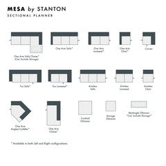 Mesa Custom Sofa / Sectional configuration shot - custom sofa sectional by Stanton - Whats New Furniture Portland OR