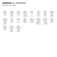 Mondo Custom Sofa / Sectional spec sheet - custom sofa sectional by Stanton - Whats New Furniture Portland OR