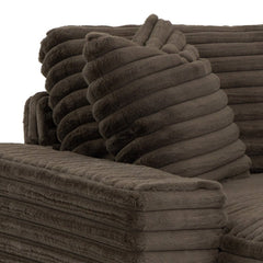 Mondo Chaise w/ Power USB in Otter in Mondo Otter fabric detail - power chaise loveseat by Stanton - Whats New Furniture Portland OR