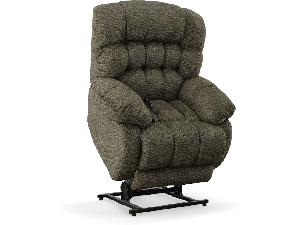 Stanton Newberg power lift recliner in Seamount Walnut, Oregon-made, at What&