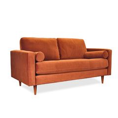 Nirvana Apartment Sofa in Nirvana Apt alternate angle - apartment-scale velvet sofa by Stanton - Whats New Furniture Portland OR