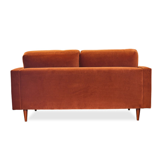 Nirvana Apartment Sofa in Nirvana Apt lifestyle setting - apartment-scale velvet sofa by Stanton - Whats New Furniture Portland OR