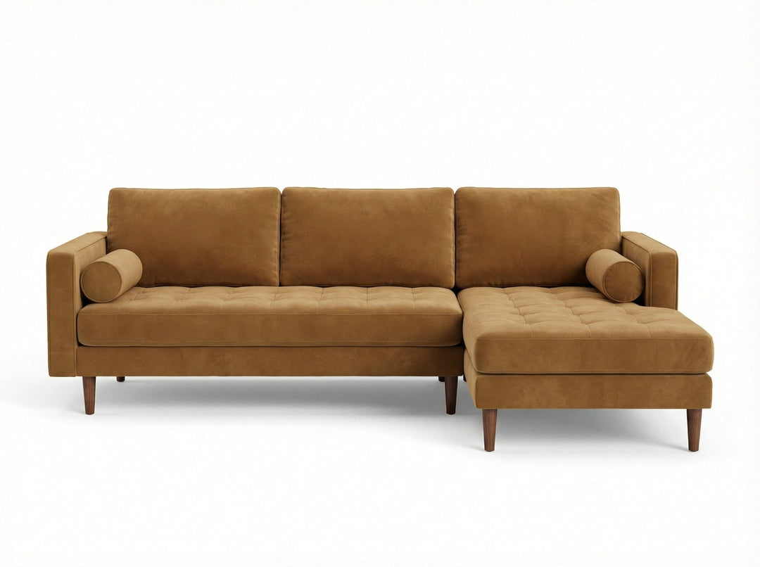 Nirvana Custom Sectional in Lush Doe fabric