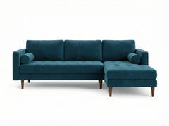 Nirvana Custom Sectional in Lush Marine fabric
