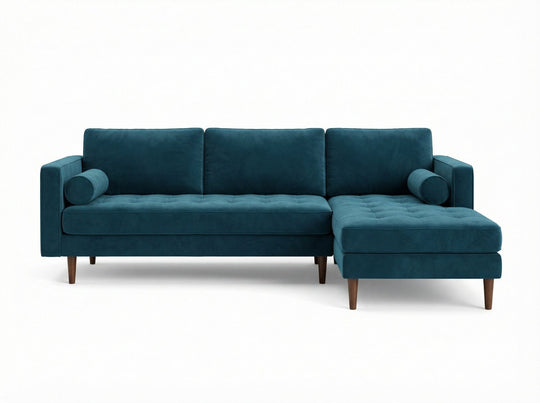 Nirvana Custom Sectional in Lush Marine fabric