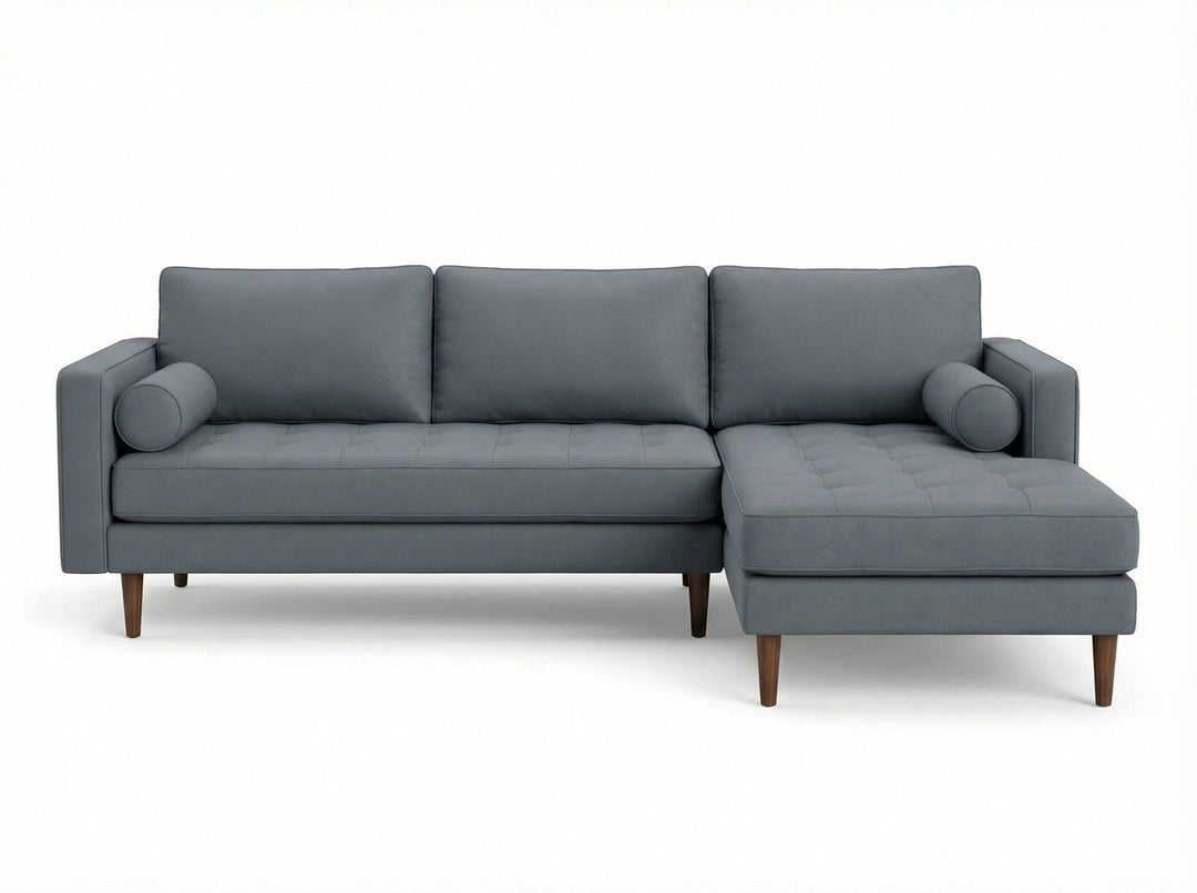 Nirvana Custom Sectional in Peyton Slate fabric