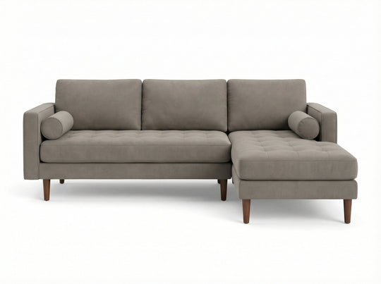 Nirvana Custom Sectional in Sensation Dove fabric
