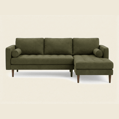 Stanton Nirvana Sofa Chaise in Vintage Moss