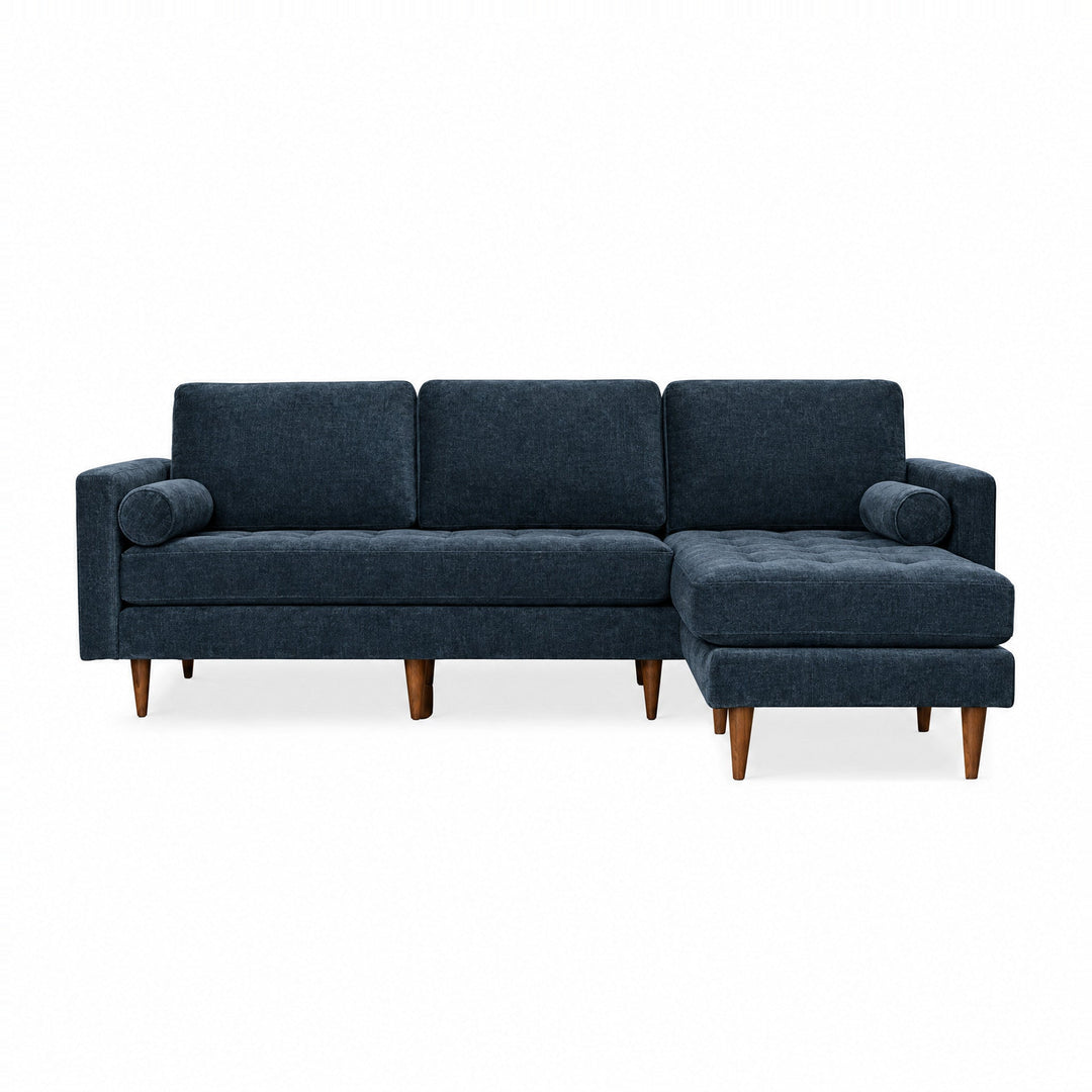 Nirvana Sofa Chaise in Lush Marine — studio front view - nirvana sofa chaise by Stanton - Whats New Furniture Portland OR