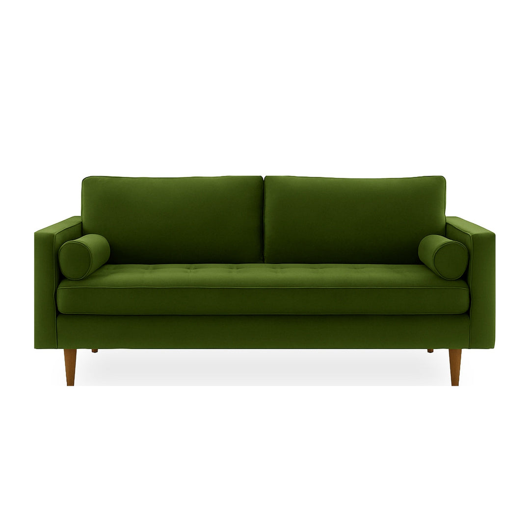 Nirvana Sofa in Vintage Moss - Oregon-made bench sofa by Stanton - Whats New Furniture Portland OR
