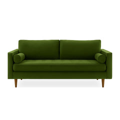 Nirvana Sofa in Vintage Moss - Oregon-made bench sofa by Stanton - Whats New Furniture Portland OR