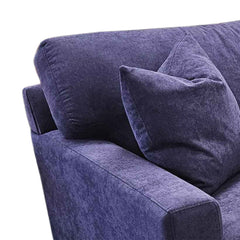 Nova Double Chair in Purple - back view - mid-century modern loveseats - Whats New Furniture Portland OR