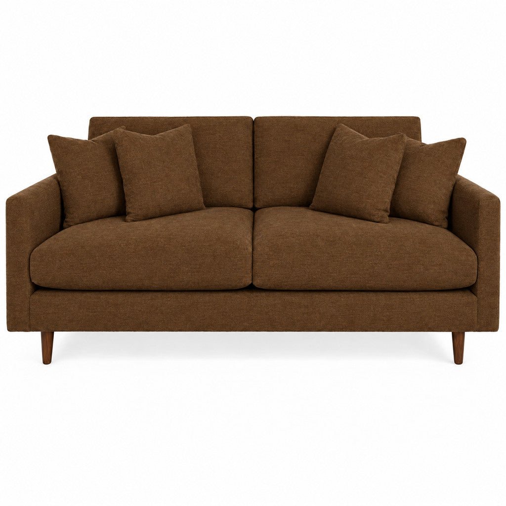 Oasis Loft Sofa in Patagonia Adobe — studio front view - custom sofa by Stanton - Whats New Furniture Portland OR