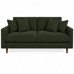 Oasis Loft Sofa in Shep Kale — studio front view - custom sofa by Stanton - Whats New Furniture Portland OR