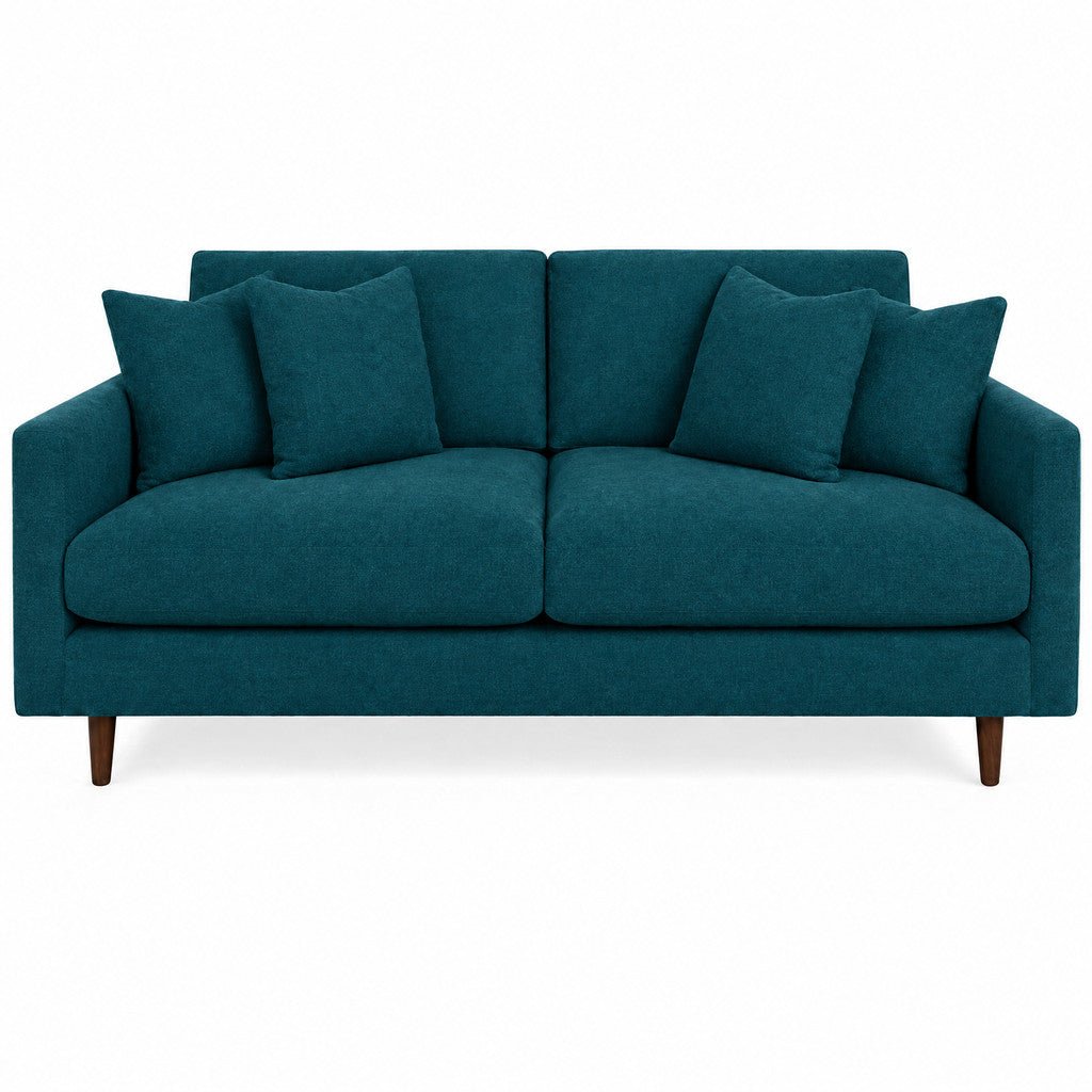 Oasis Loft Sofa in Vintage Jewel — studio front view - custom sofa by Stanton - Whats New Furniture Portland OR