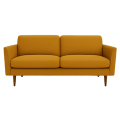 Oasis Loft Sofa in Vintage Saffron side angle - Oregon-made loft sofa by Stanton - Whats New Furniture Portland OR