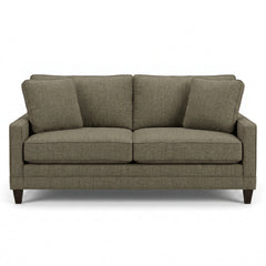 Pinnacle Loft Sofa in Bennett Marmalade detail view - loft-scale custom fabric sofa by Stanton - Whats New Furniture Portland OR