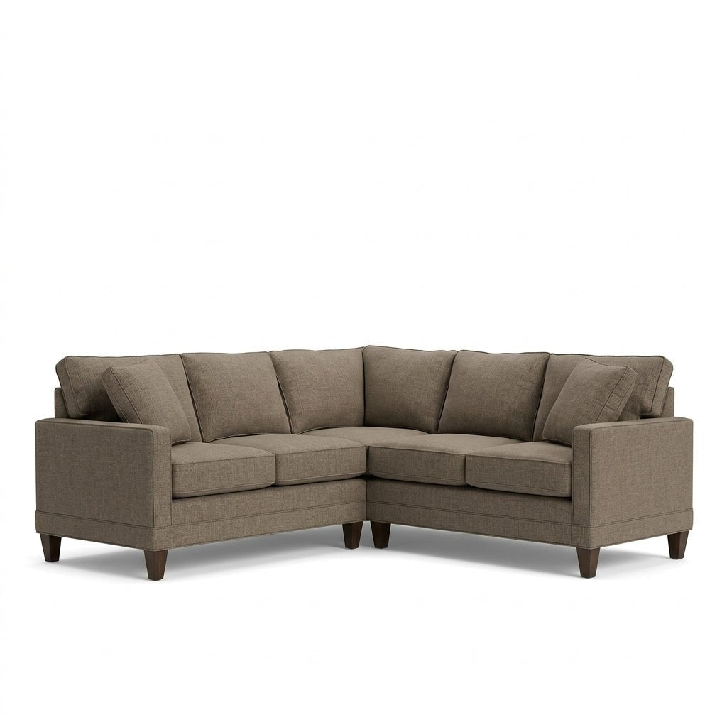 Pinnacle Sectional in Bennett Prailine, front view - Whats New Furniture