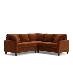 Pinnacle Sectional in Marquis Rust, three-quarter angle - Whats New Furniture