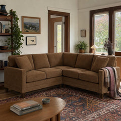 Pinnacle Sectional in Patagonia Adobe in a Portland living room - Whats New Furniture