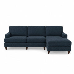 Pinnacle Sofa Chaise in Lush Marine — studio front view - sofa chaise by Stanton - Whats New Furniture Portland OR