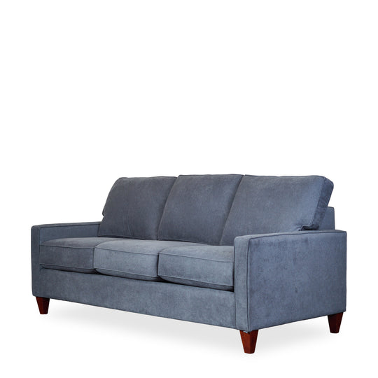 Pinnacle Sofa in Sensation Slate side angle - mid-century sofa by Stanton - Whats New Furniture Portland OR
